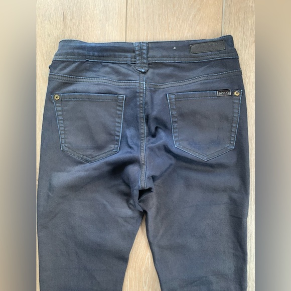 Becky B dark Wash moto jeans - Picture 2 of 10